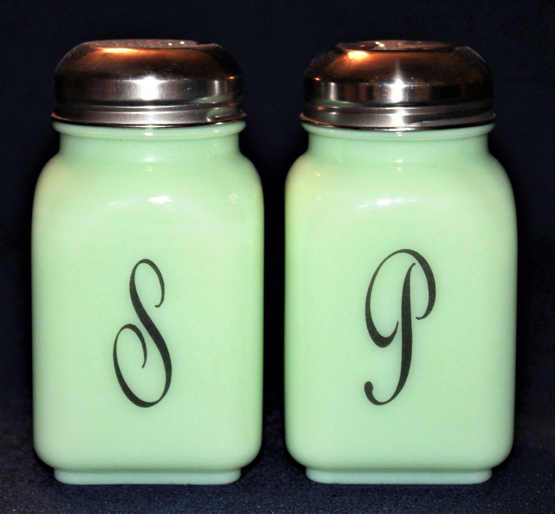 Monogram Salt and Pepper Shakers by Mosser Farmhouse Style, Your Choice of Colors