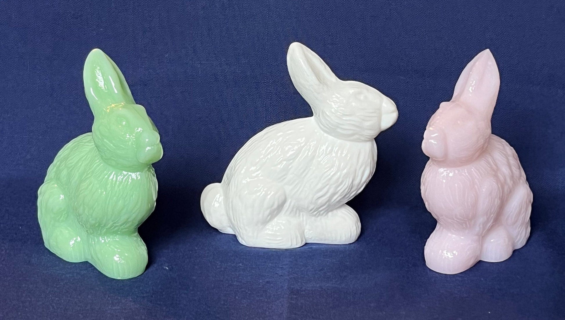 Mosser Standing Rabbit, Your CHOICE of Jadeite, Milk Glass or Pink Bunny or Rabbit 5-1/4" High 4-3/4" Long