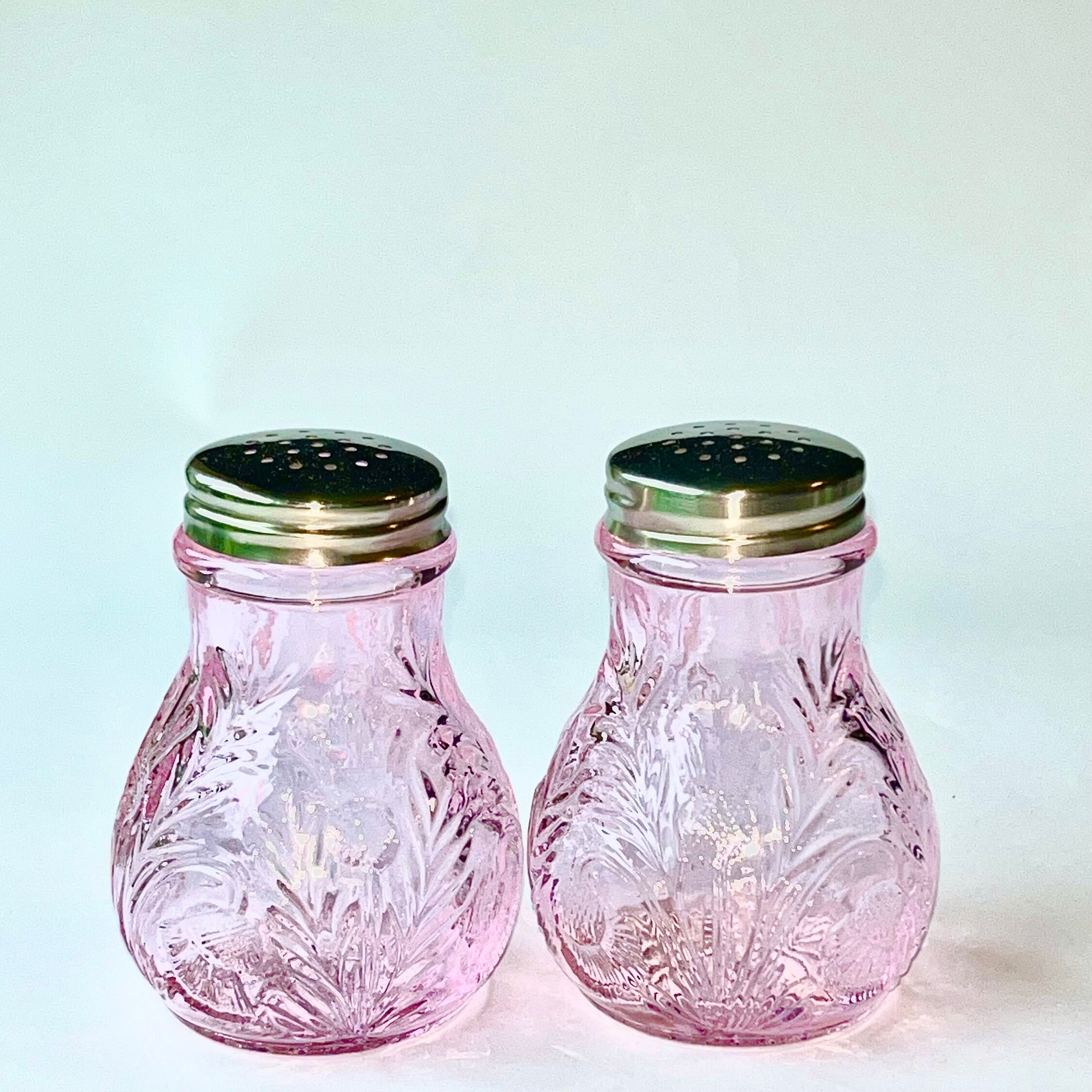Rose Thistle Salt & Pepper Shakers 3" High also called Reverse Thistle
