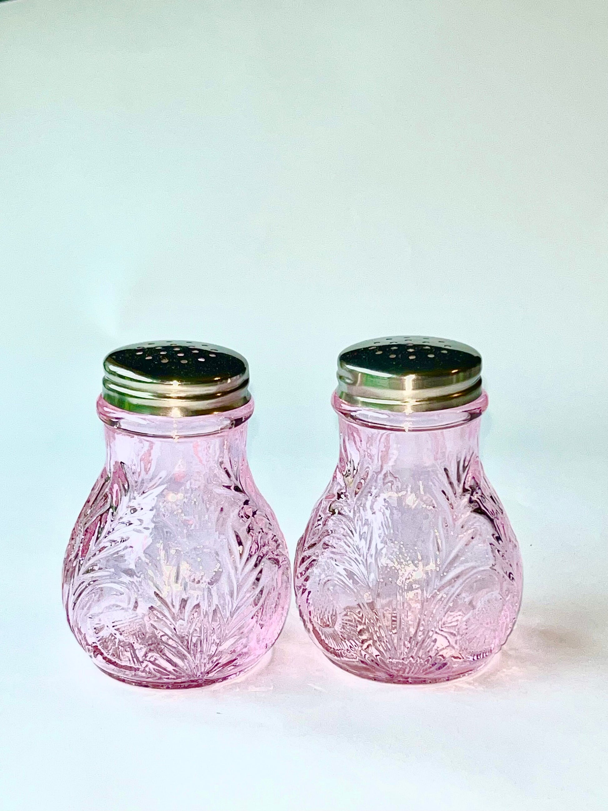 Rose Thistle Salt & Pepper Shakers 3" High also called Reverse Thistle