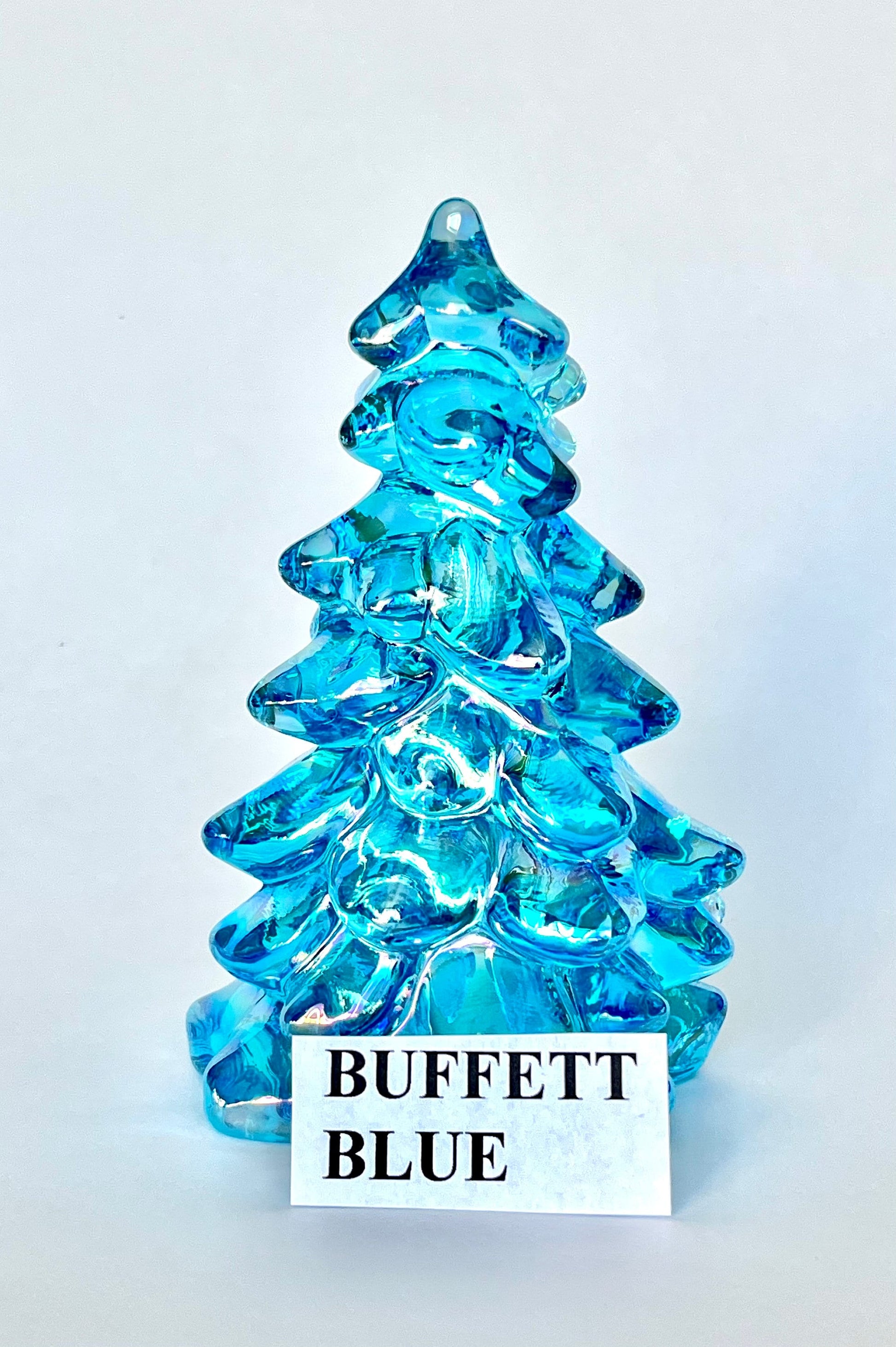 Mosser Glass 8" Tree, Hand Pressed Glass Pine Tree, Your Choice of 17 Colors