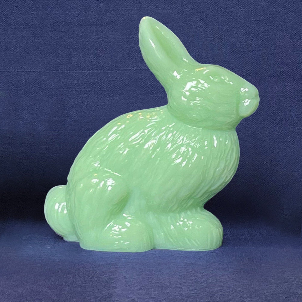 Mosser Standing Rabbit, Your CHOICE of Jadeite, Milk Glass or Pink Bunny or Rabbit 5-1/4" High 4-3/4" Long