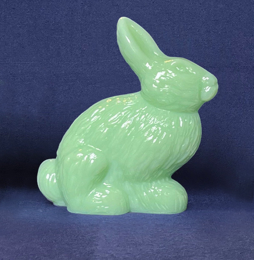 Mosser Standing Rabbit, Your CHOICE of Jadeite, Milk Glass or Pink Bunny or Rabbit 5-1/4" High 4-3/4" Long