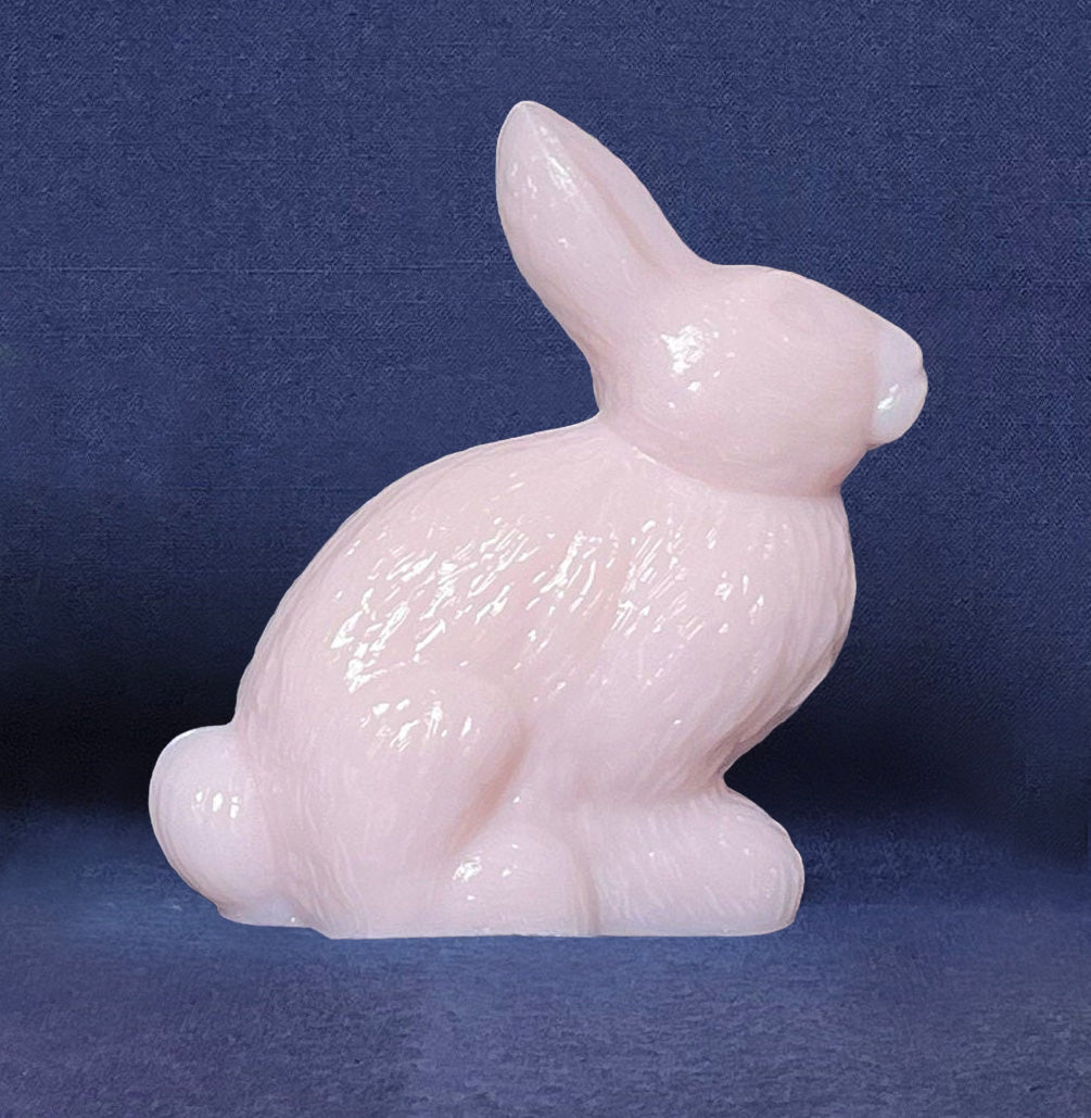 Mosser Standing Rabbit, Your CHOICE of Jadeite, Milk Glass or Pink Bunny or Rabbit 5-1/4" High 4-3/4" Long