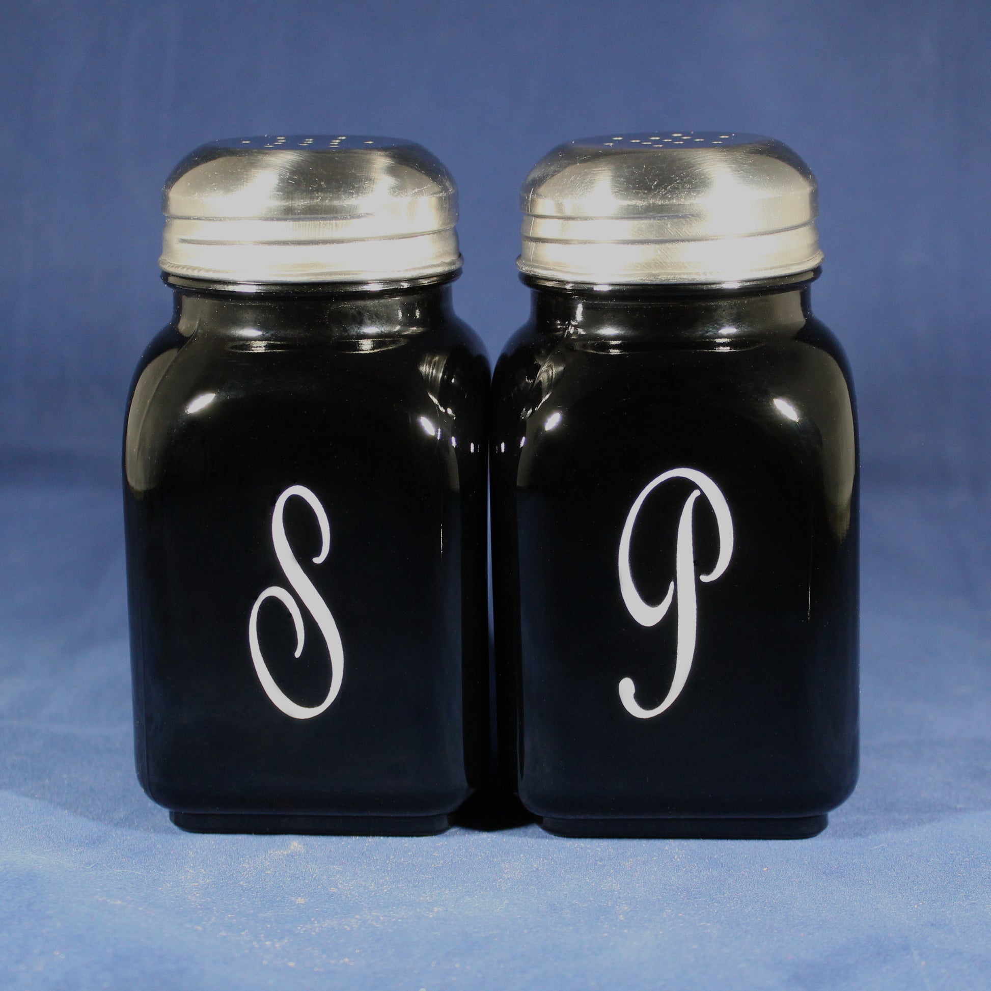 Monogram Salt and Pepper Shakers by Mosser Farmhouse Style, Your Choice of Colors