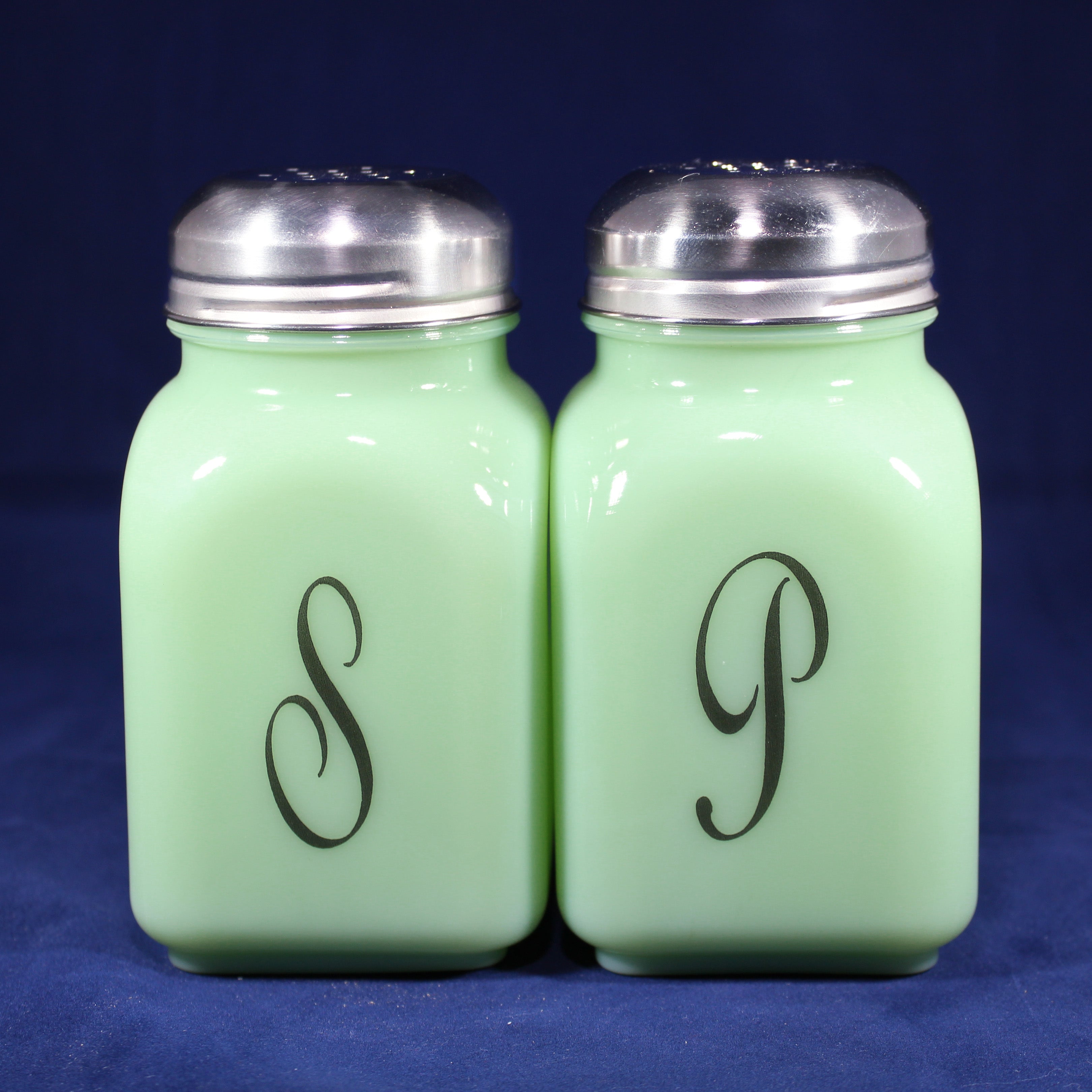 Monogram Salt and Pepper Shakers by Mosser Farmhouse Style, Your Choice of Colors