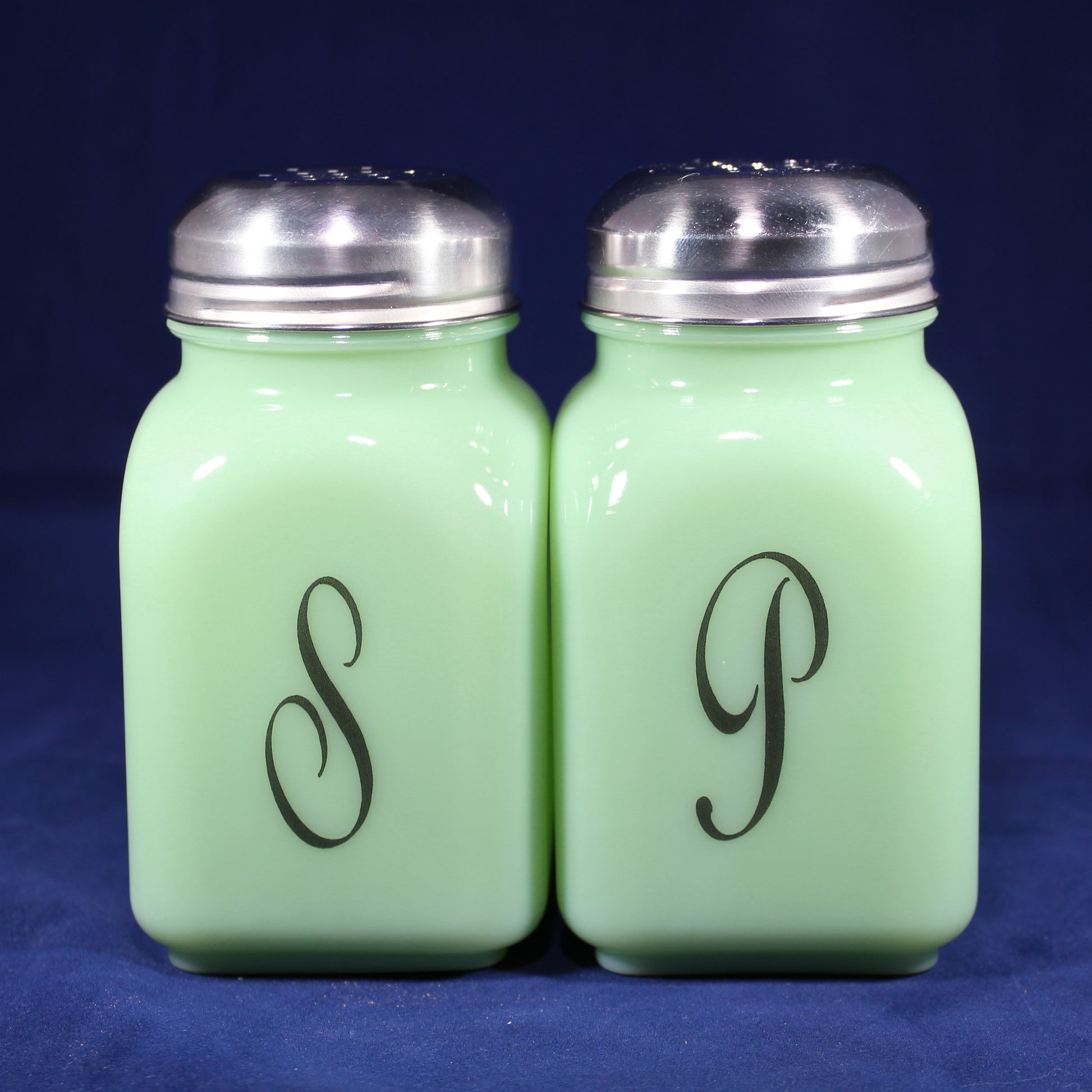 Monogram Salt and Pepper Shakers by Mosser Farmhouse Style, Your Choice of Colors