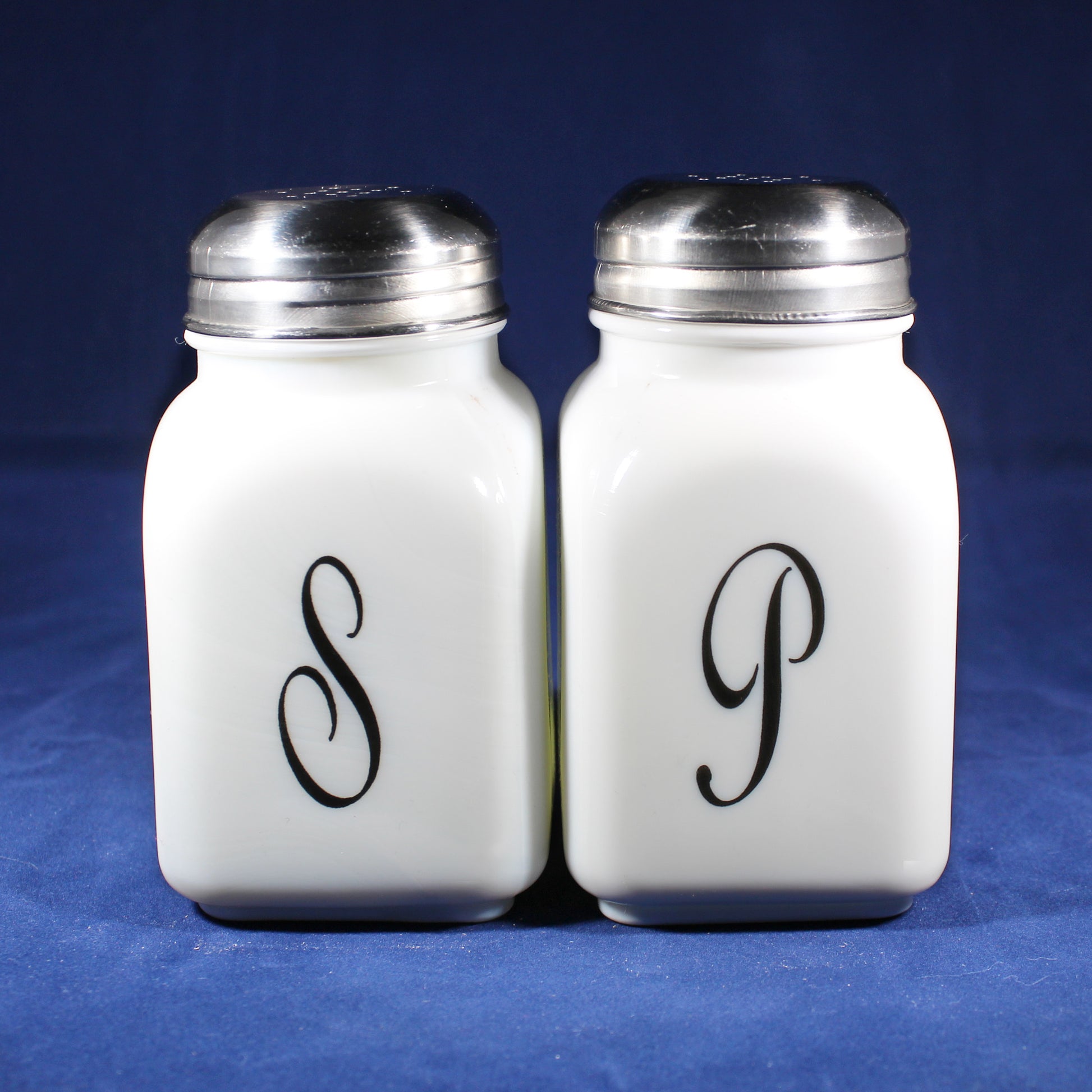 Monogram Salt and Pepper Shakers by Mosser Farmhouse Style, Your Choice of Colors