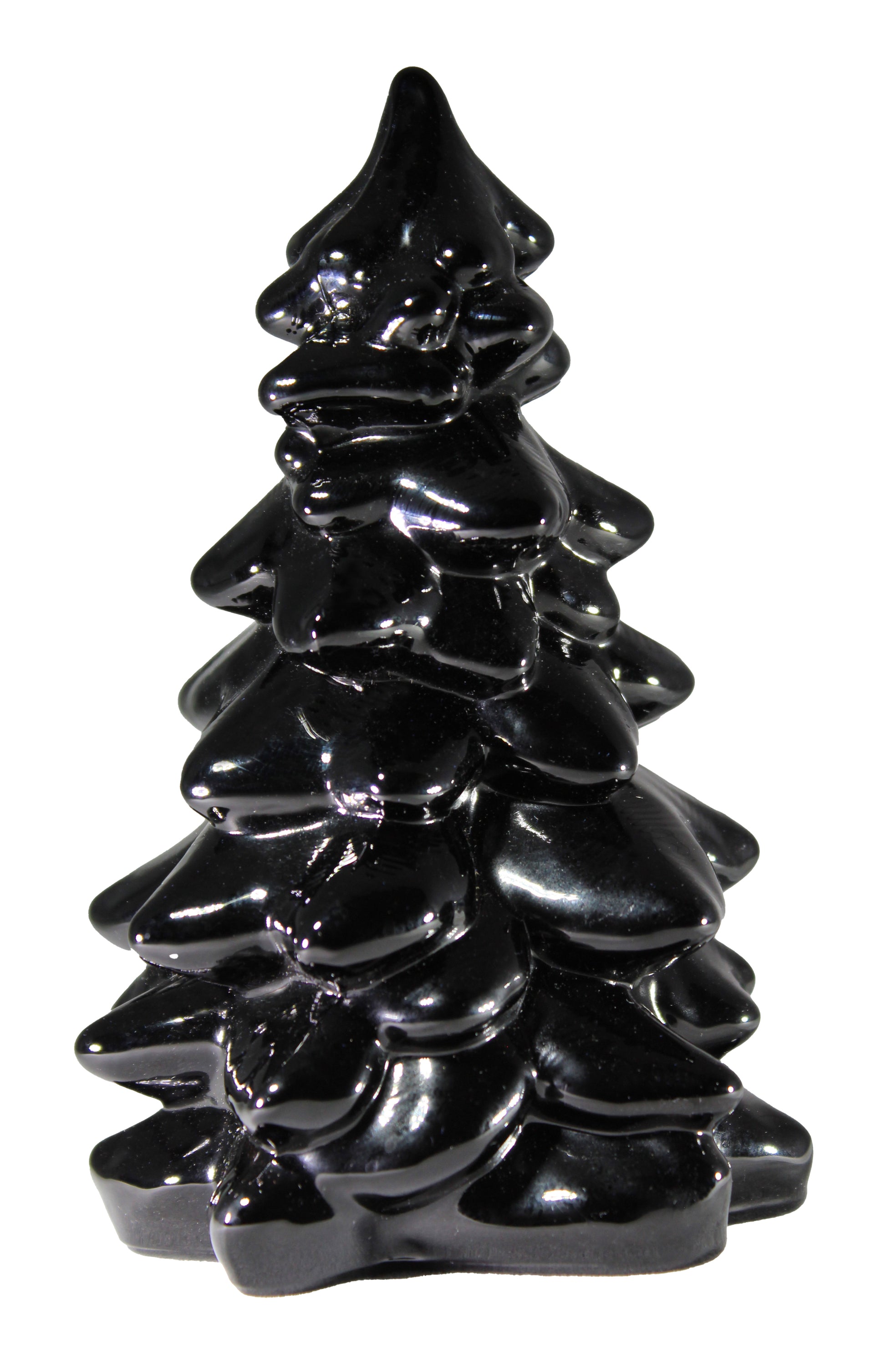 Mosser Glass Trees a Set of 4 Trees, 1 Large, 1 Medium and 2 Small Tree Collection Pressed Glass Pine Tree, Choose Color of Set