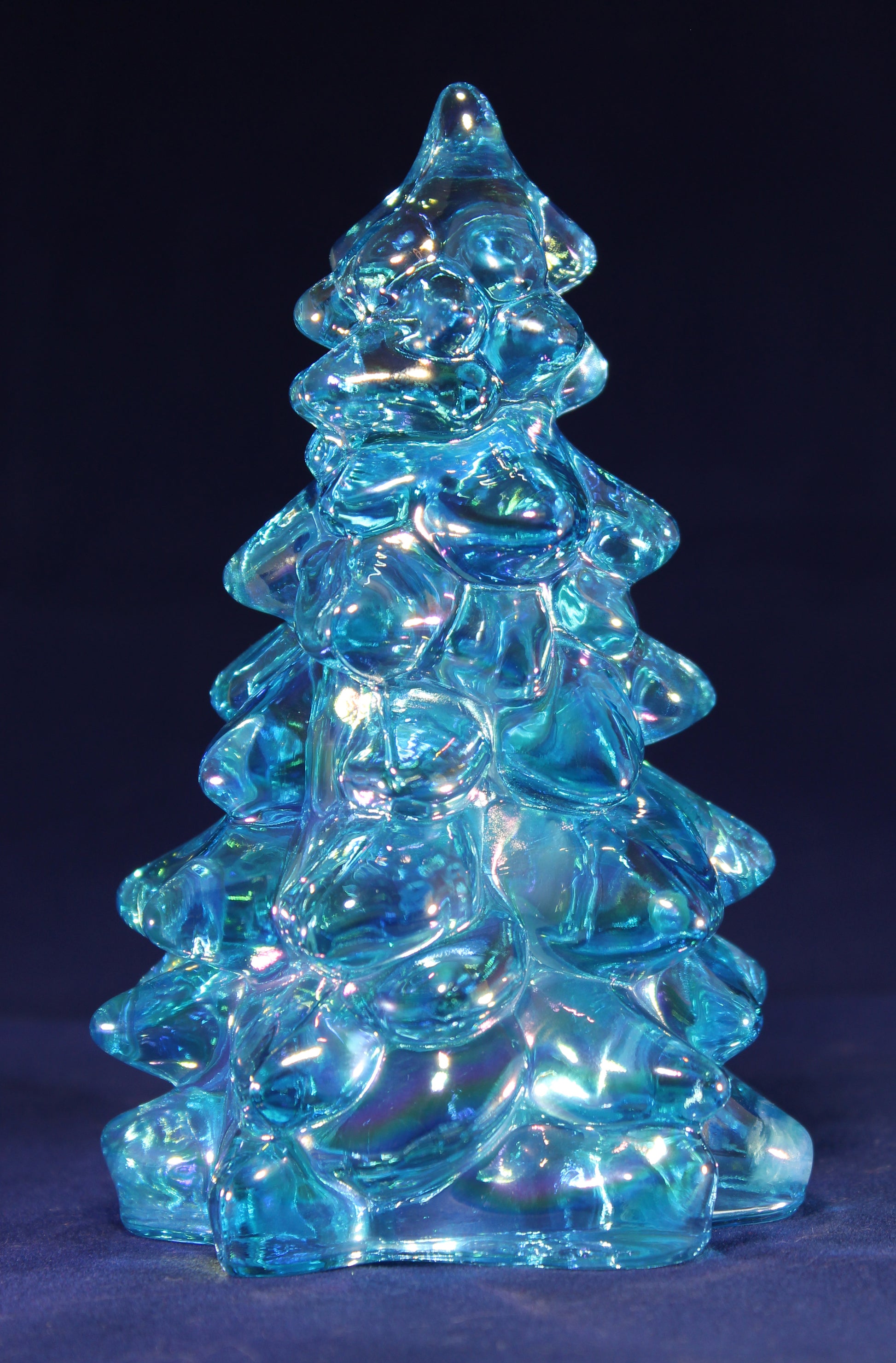 Mosser Glass Tree 2-1/2" SET OF 3 Trees. Choose Color of Set.