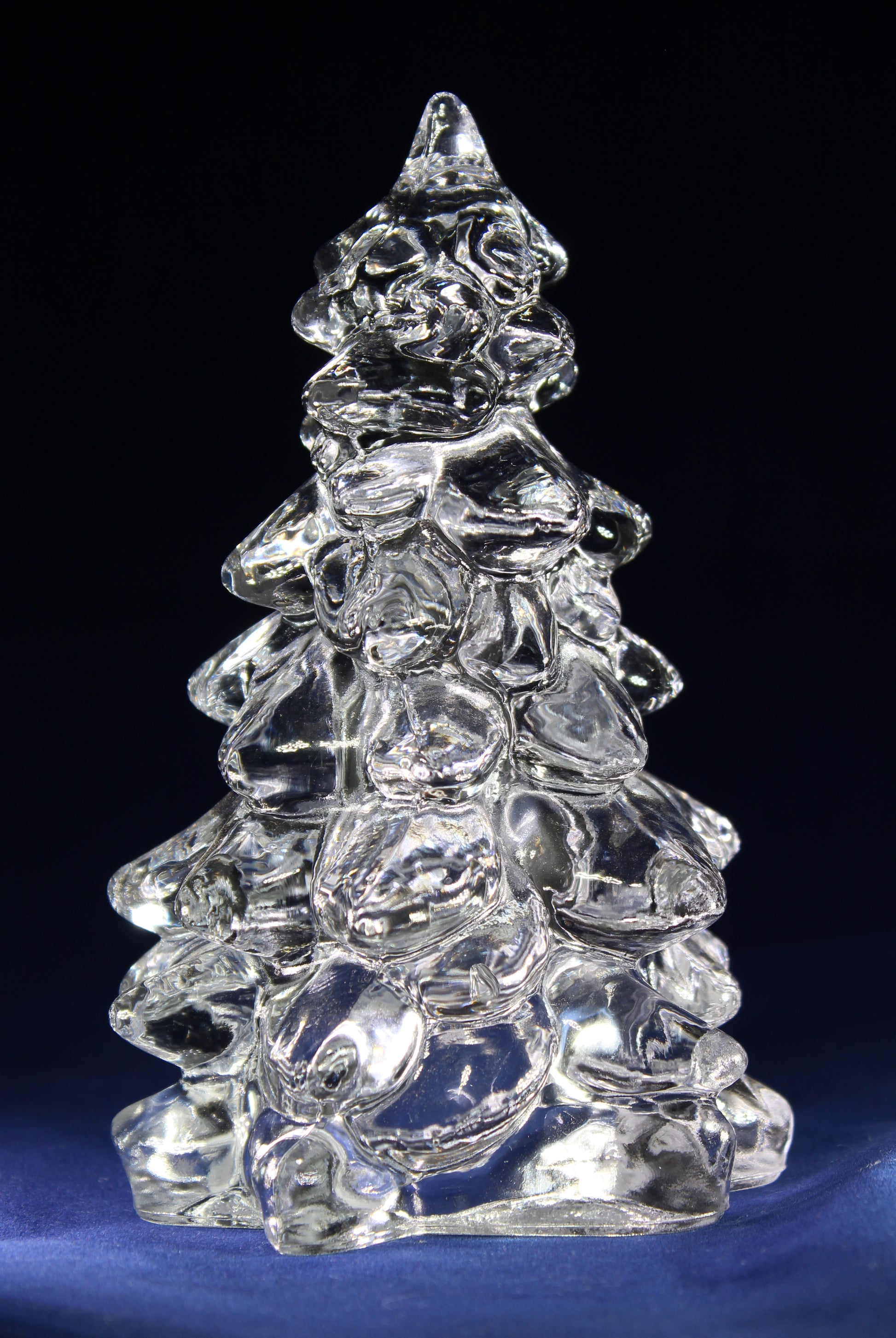 Mosser Glass Tree 2-1/2" Tree, Hand Pressed Glass Pine Tree, Your Choice of Color