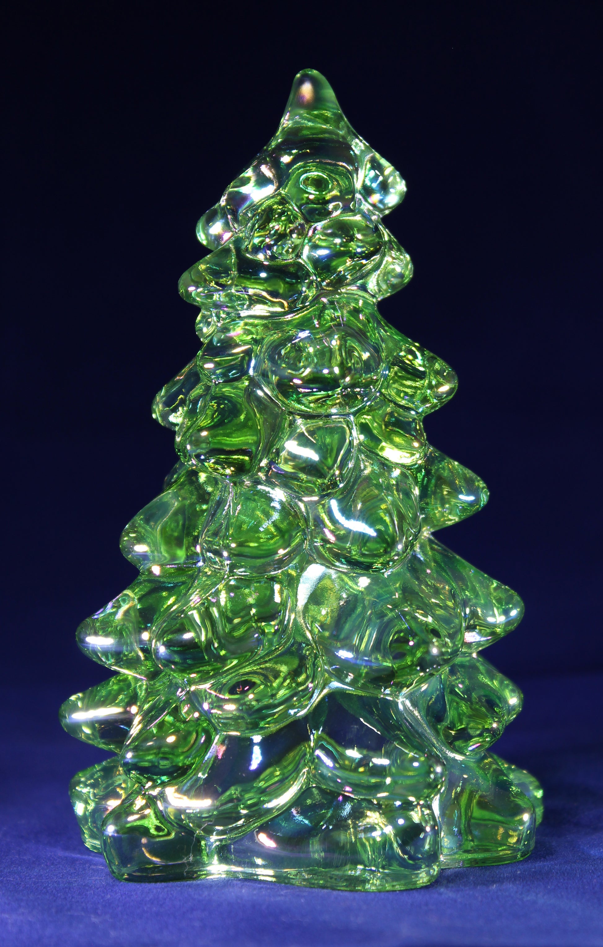 Mosser Glass Tree 2-1/2" SET OF 3 Trees. Choose Color of Set.