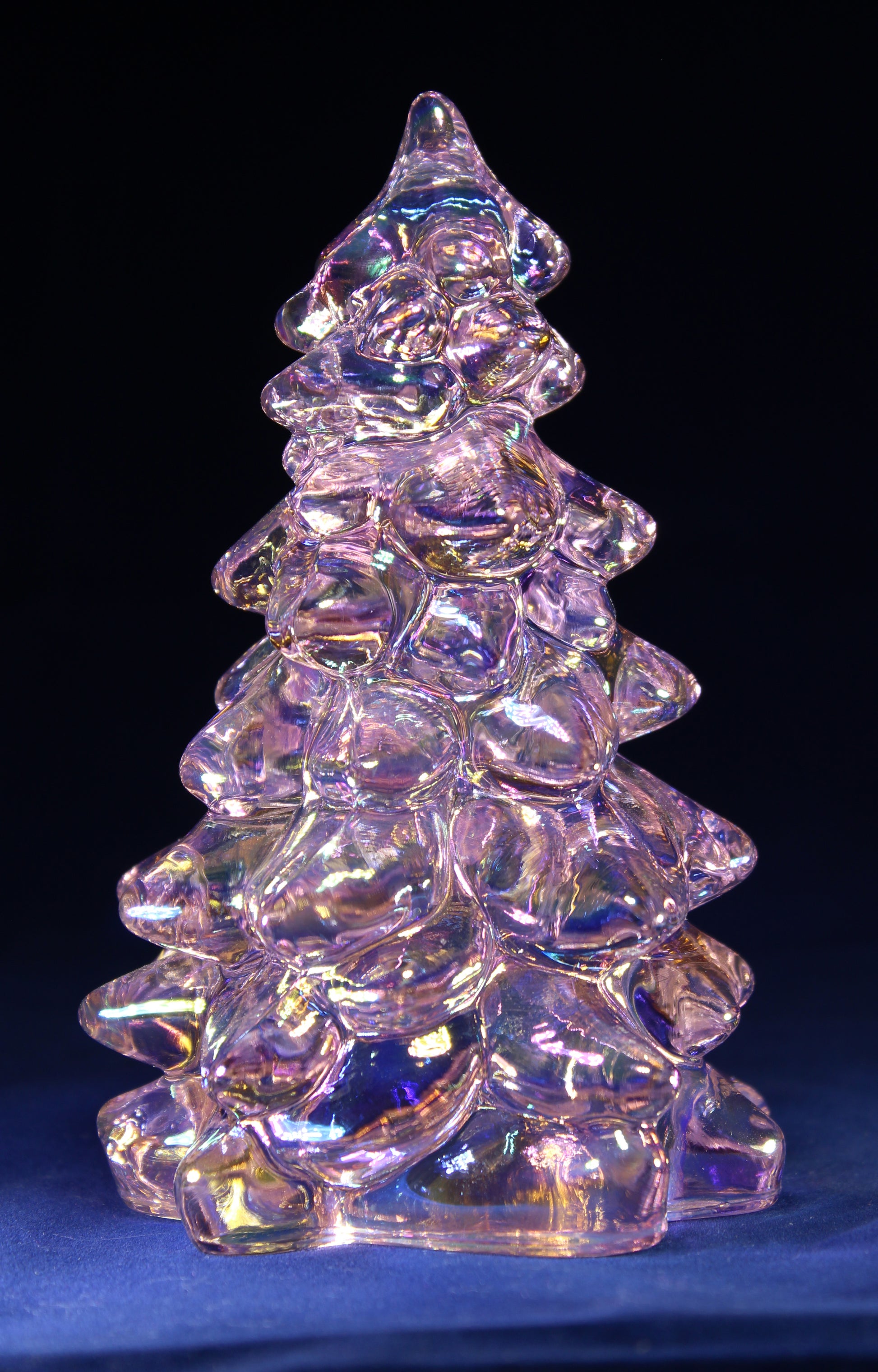 Mosser Glass 8" Tree, Hand Pressed Glass Pine Tree, Your Choice of 17 Colors