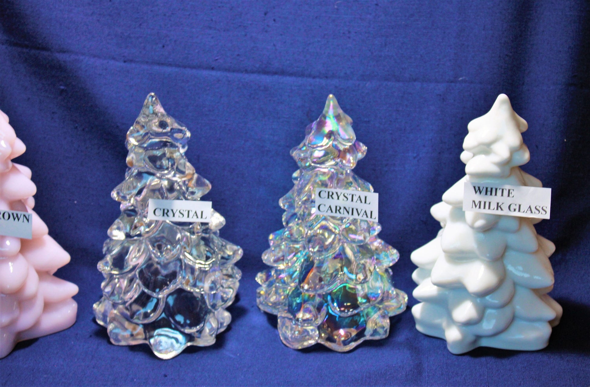 Mosser Glass 8" Tree, Hand Pressed Glass Pine Tree, Your Choice of 17 Colors