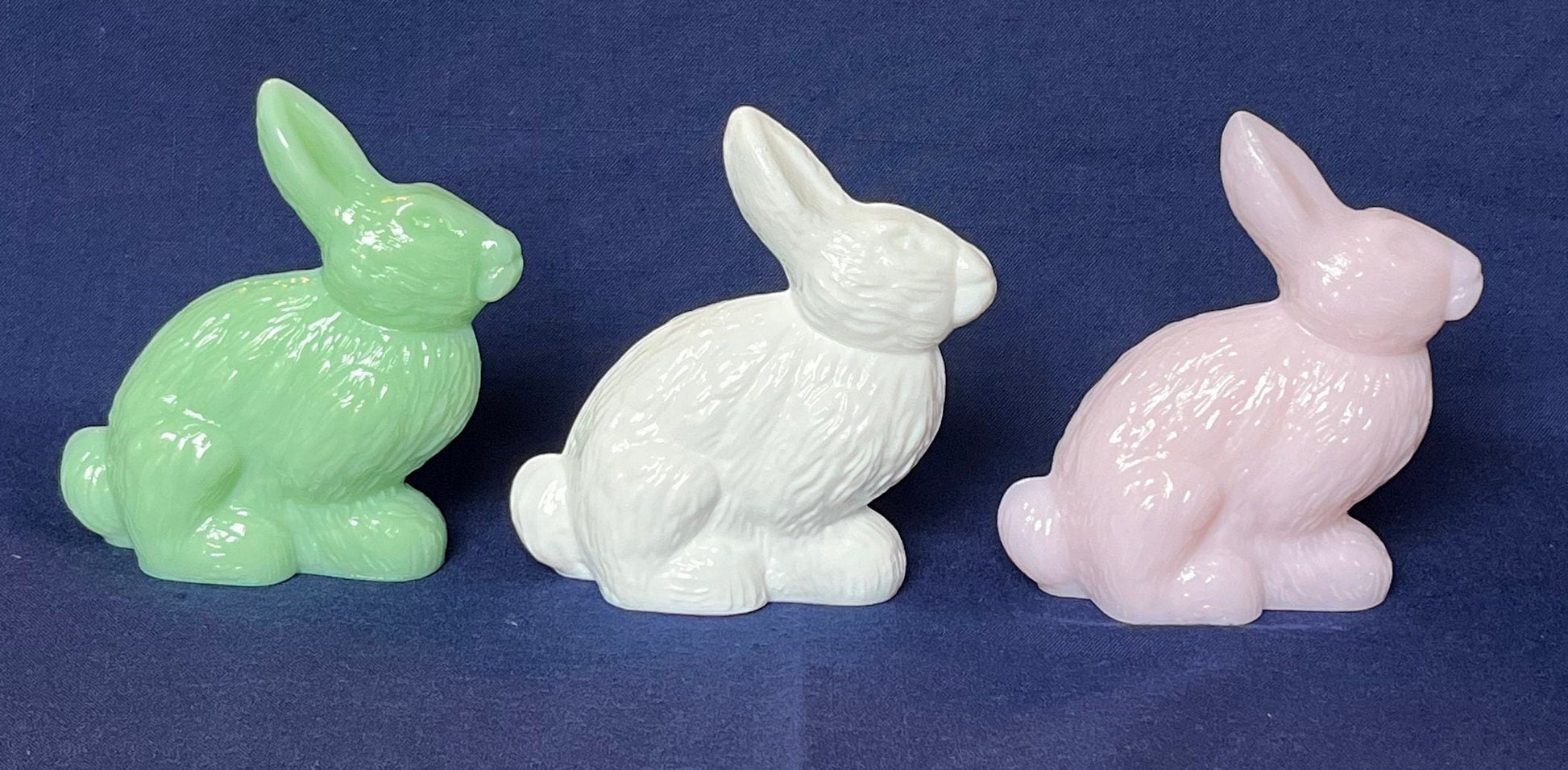 Mosser Standing Rabbit, Your CHOICE of Jadeite, Milk Glass or Pink Bunny or Rabbit 5-1/4" High 4-3/4" Long