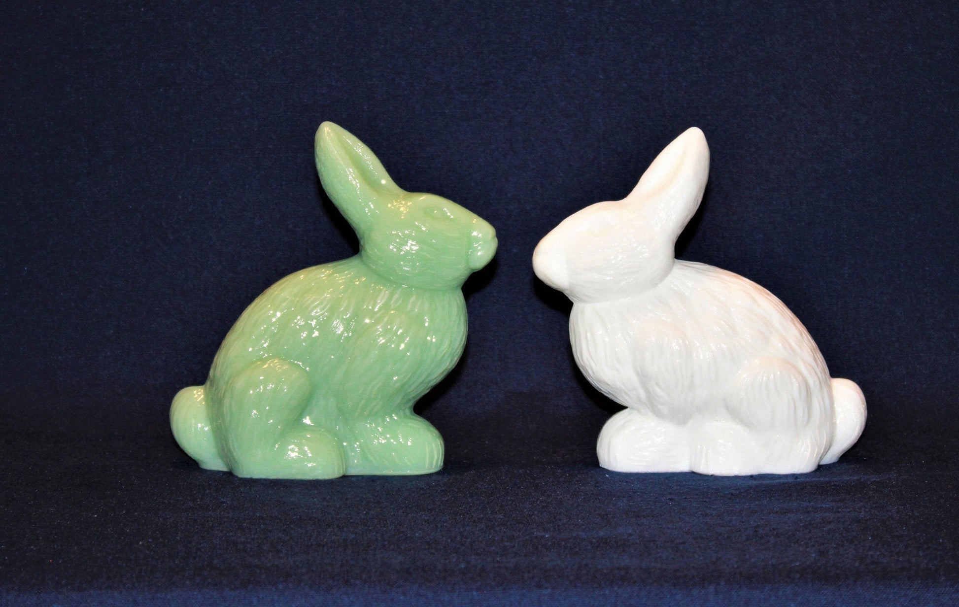 Mosser Standing Rabbit, Your CHOICE of Jadeite, Milk Glass or Pink Bunny or Rabbit 5-1/4" High 4-3/4" Long